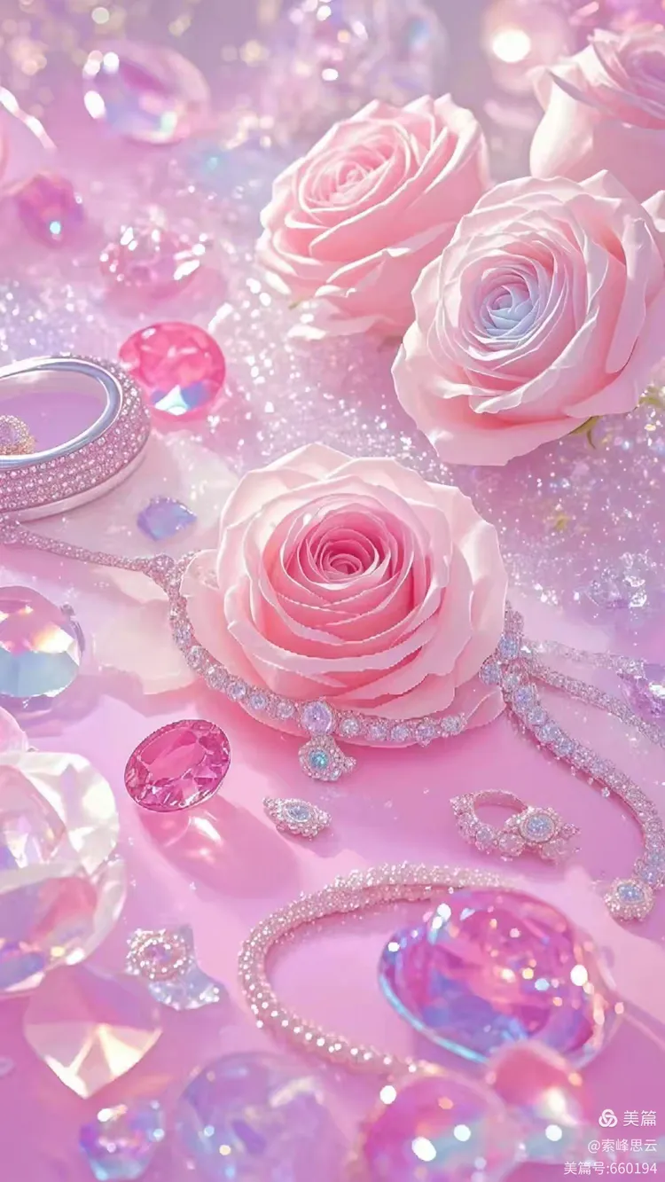 粉色艳丽的玫瑰